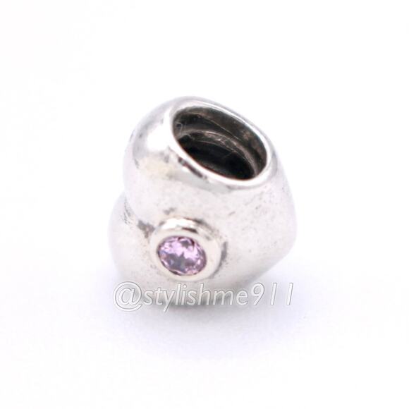 Authentic Pandora Heart with Pink Zirconia Charm - Picture 10 of 12